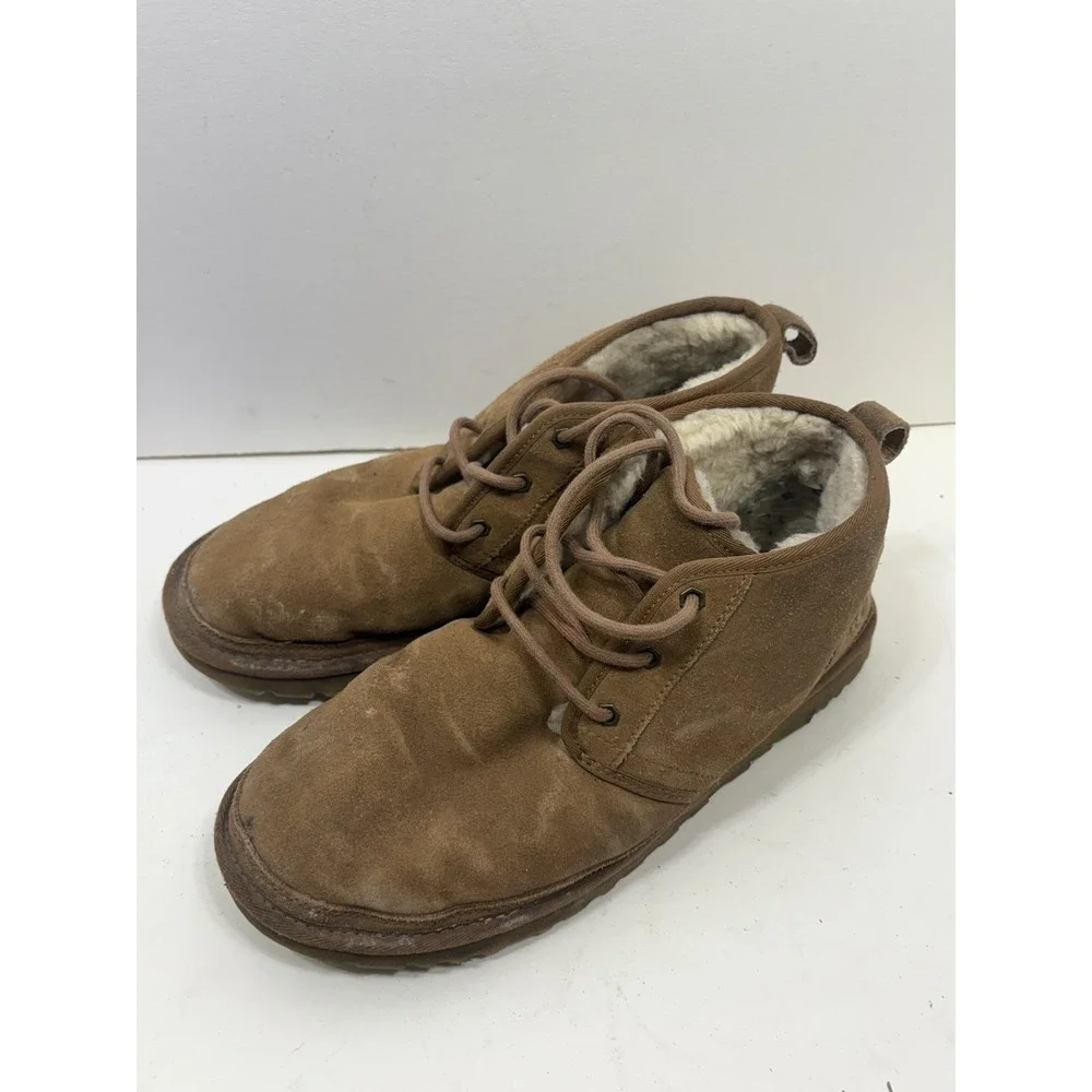 UGG Neumel‎ 3236 Chukka Ankle Boots Chestnut Suede Men's Size 11 Warm Lined